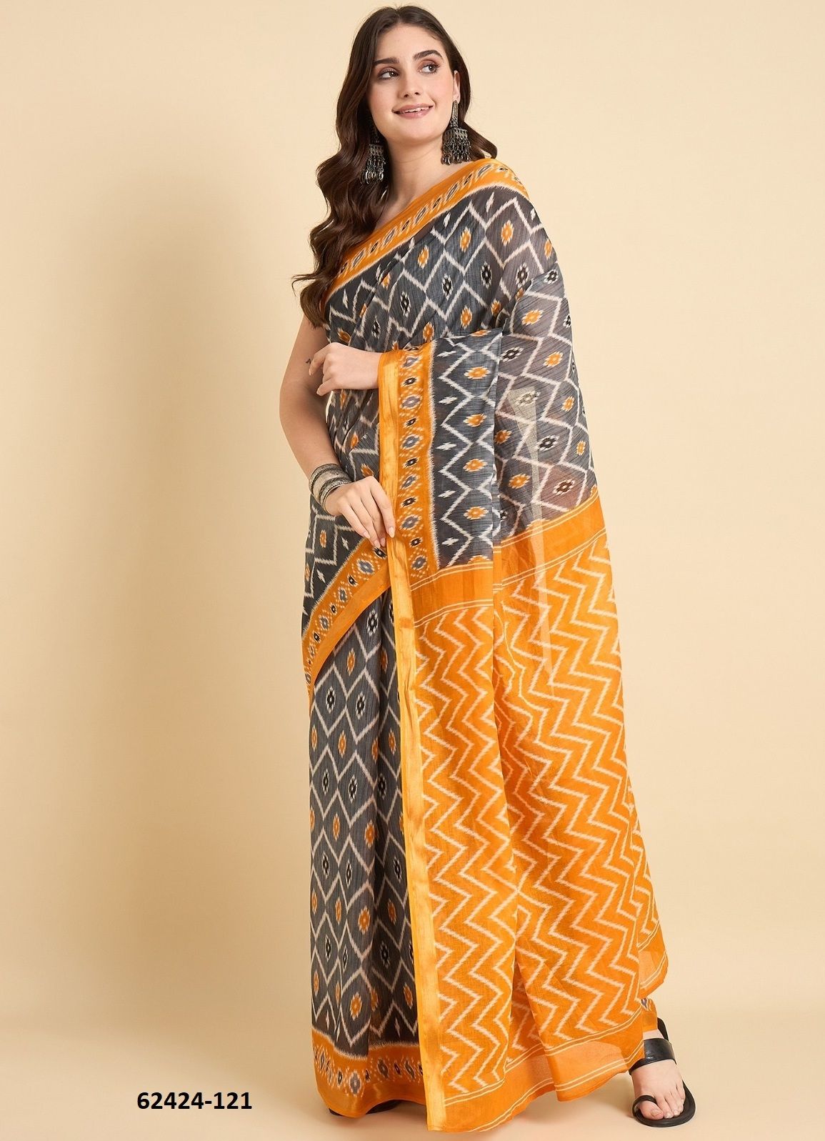ZARI BORDER - Catalog # 62424 (Set of 24 Sarees) by Jagraasa ZARI BORDER - Catalog # 62424 (Set of 24 Sarees) by Jagraasa