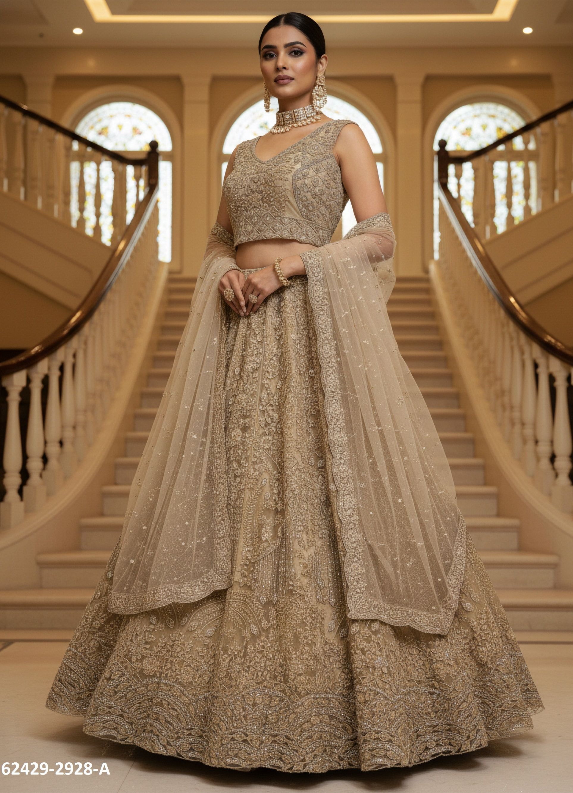 SERIES 2928-2947 - Catalog # 62429 (Set of 11 Semi-Stitched Lehengas) by Desi Muse SERIES 2928-2947 - Catalog # 62429 (Set of 11 Semi-Stitched Lehengas) by Desi Muse