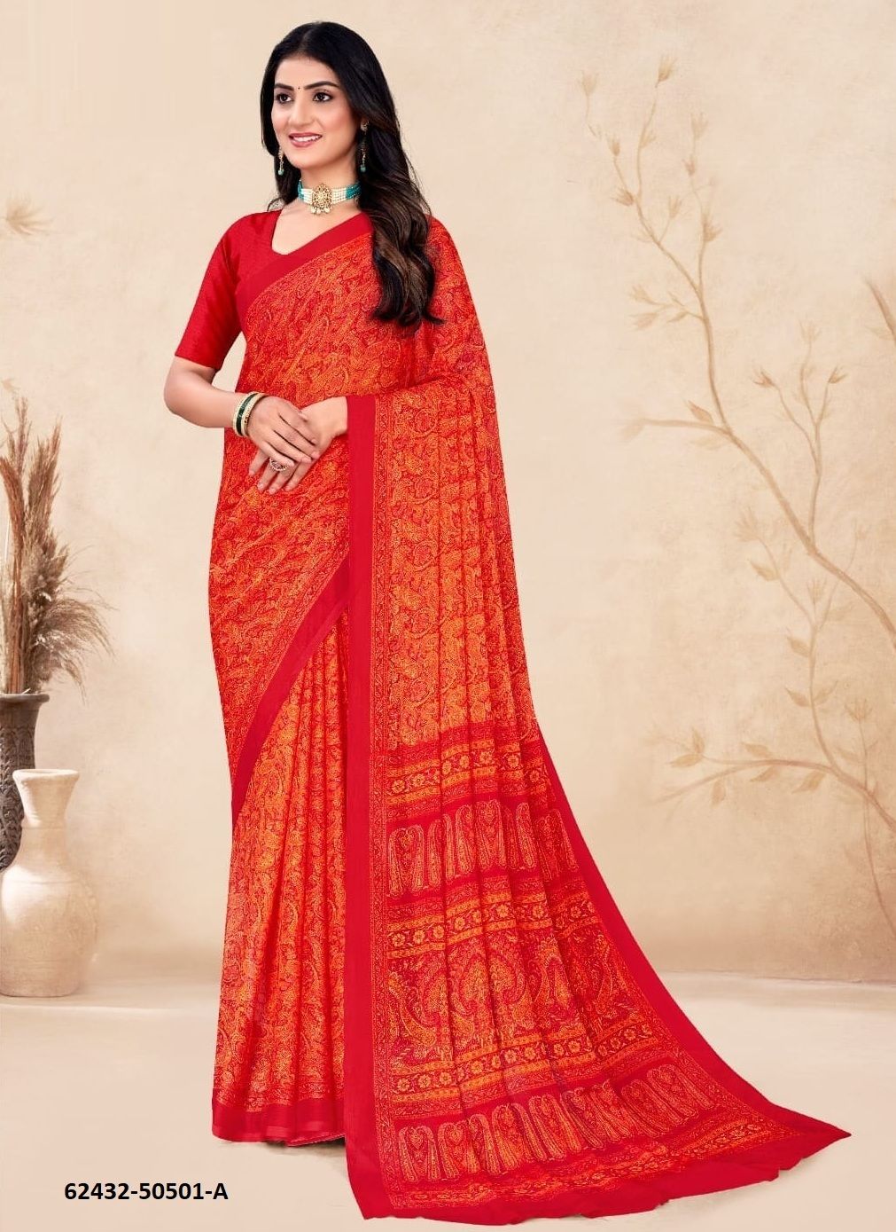 STAR CHIFFON 212 - Catalog # 62432 (Set of 12 Sarees) by Ruchi Sarees STAR CHIFFON 212 - Catalog # 62432 (Set of 12 Sarees) by Ruchi Sarees
