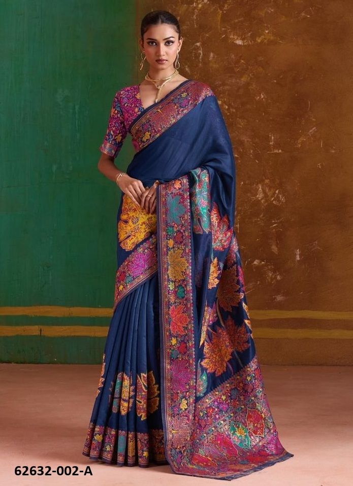 PURE KASHMIRI 2 - Catalog # 62632 (Set of 6 Sarees) by Rajtex Fabrics PURE KASHMIRI 2 - Catalog # 62632 (Set of 6 Sarees) by Rajtex Fabrics