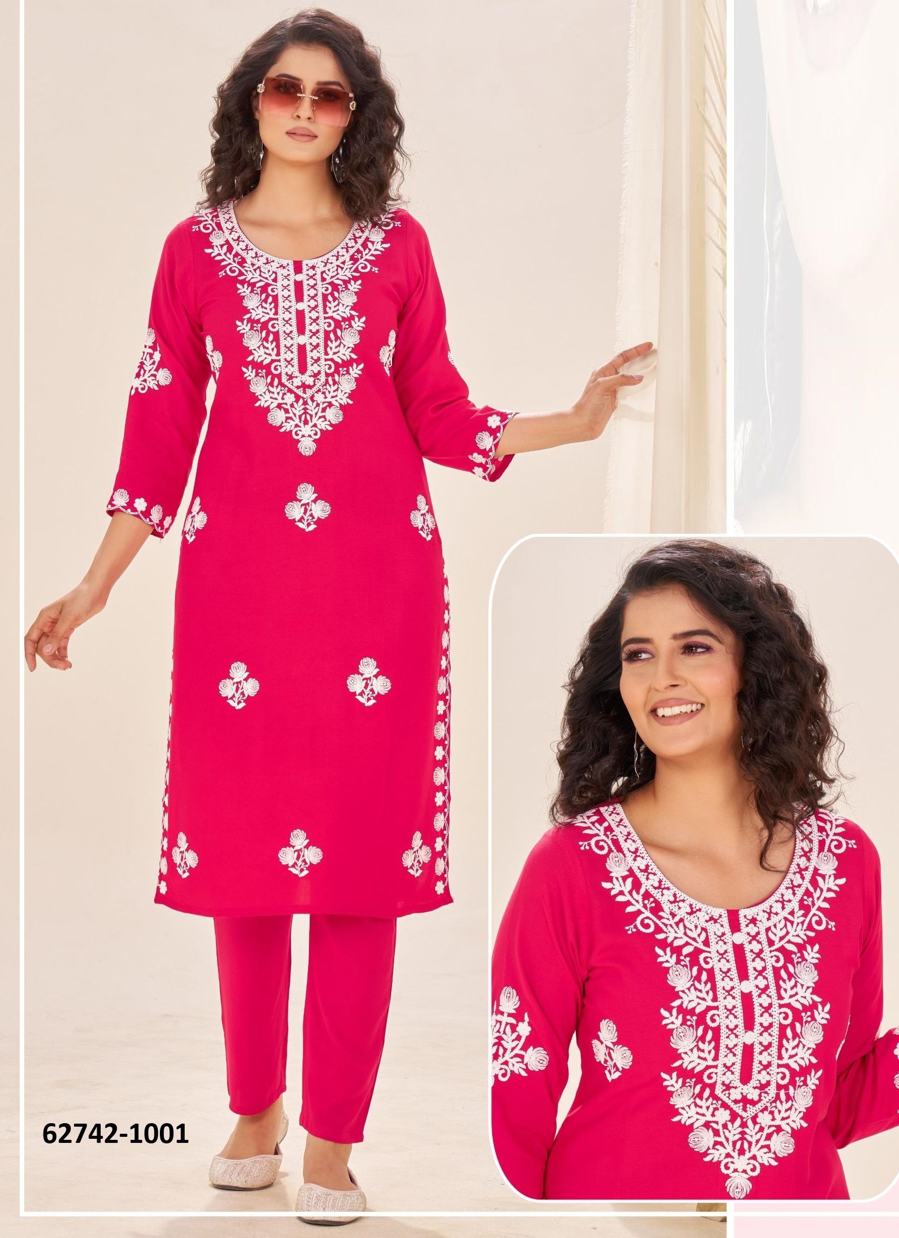 SAIYAARA - Catalog # 62742 (Set of 4 Tops With Bottoms) by Desi Muse SAIYAARA - Catalog # 62742 (Set of 4 Tops With Bottoms) by Desi Muse