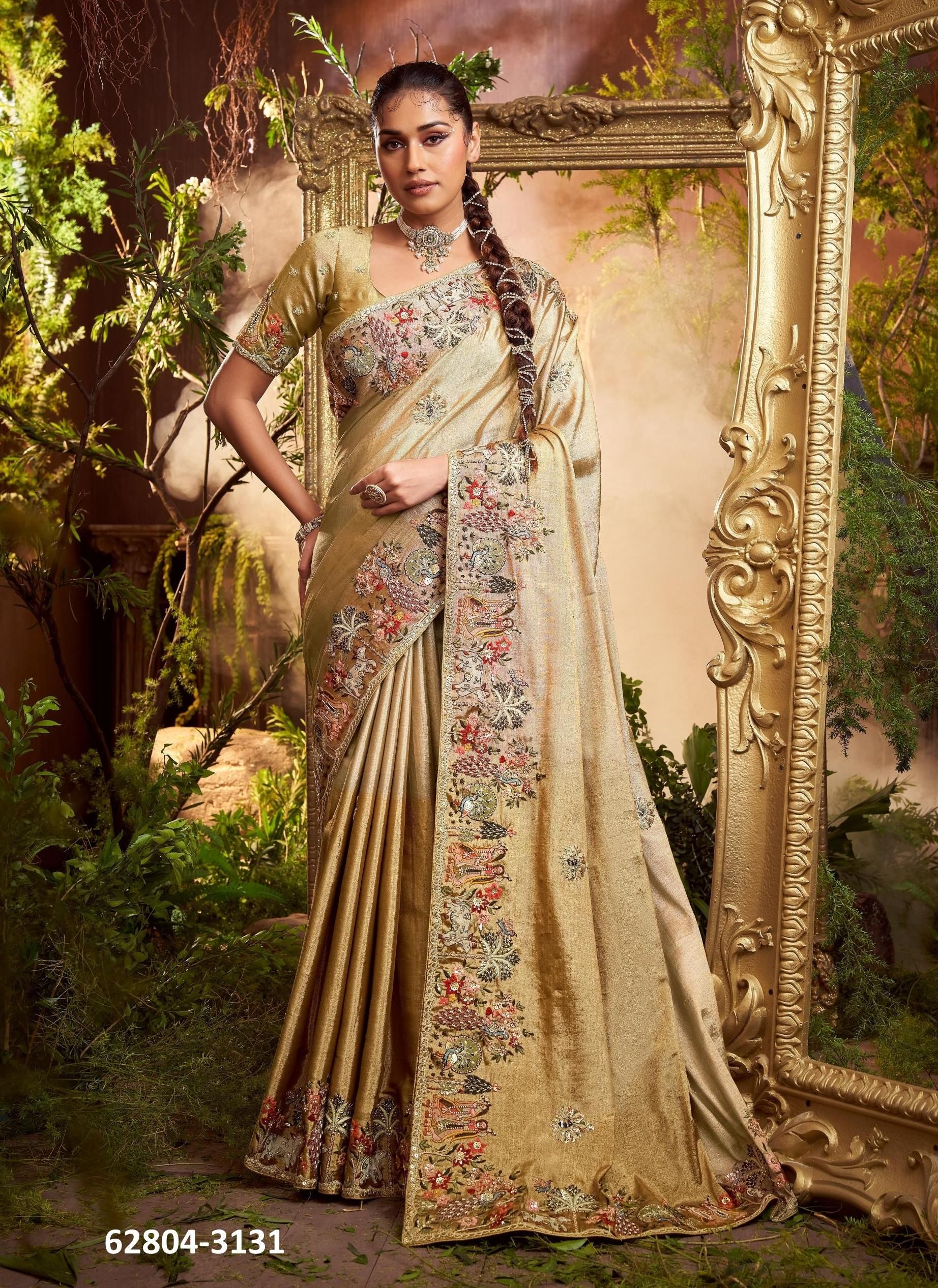 KANCHIPURAM COUTURE - Catalog # 62804 (Set of 6 Sarees) by Serengeti KANCHIPURAM COUTURE - Catalog # 62804 (Set of 6 Sarees) by Serengeti