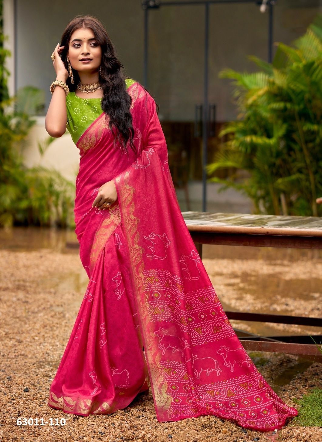 SCARLET - Catalog # 63011 (Set of 10 Sarees) by SR Sarees