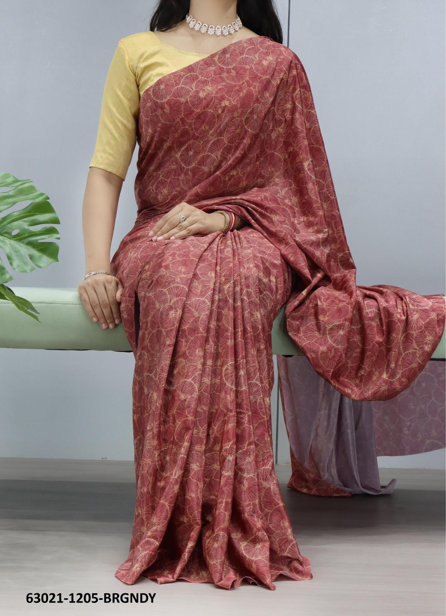 PREMIUM SILK CREPE PRINTS 1205 - Catalog # 63021 (Set of 4 Sarees) by Semad Styles PREMIUM SILK CREPE PRINTS 1205 - Catalog # 63021 (Set of 4 Sarees) by Semad Styles