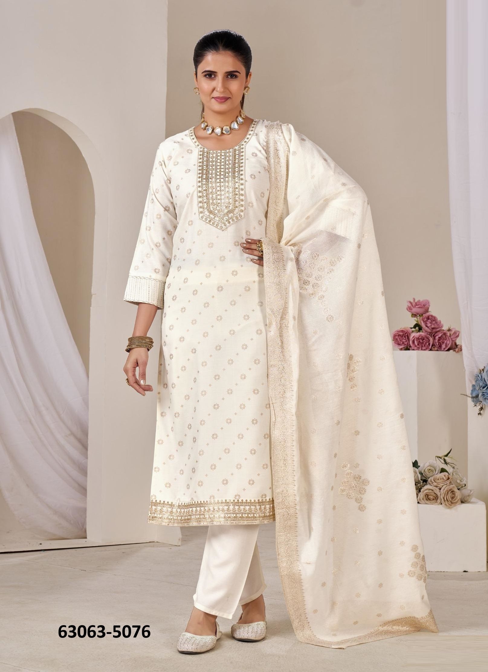 AISHA - Catalog # 63063 (Set of 6 Readymade Salwar Suits) by Blue Hills AISHA - Catalog # 63063 (Set of 6 Readymade Salwar Suits) by Blue Hills
