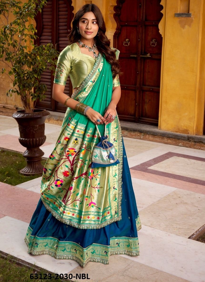 MADHURA - Catalog # 63123 (Set of 4 Semi-Stitched Lehengas) by Raw Lemon MADHURA - Catalog # 63123 (Set of 4 Semi-Stitched Lehengas) by Raw Lemon