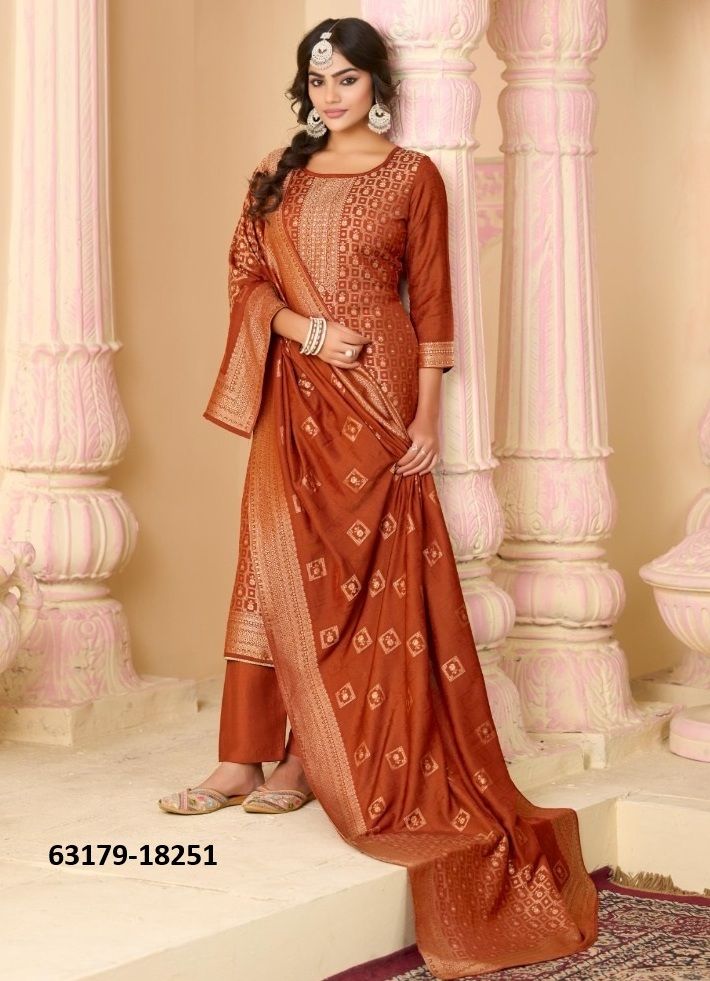 HANSHIKA 5 - Catalog # 63179 (Set of 6 Semi-Stitched / Un-Stitched Suits) by Kalarang HANSHIKA 5 - Catalog # 63179 (Set of 6 Semi-Stitched / Un-Stitched Suits) by Kalarang