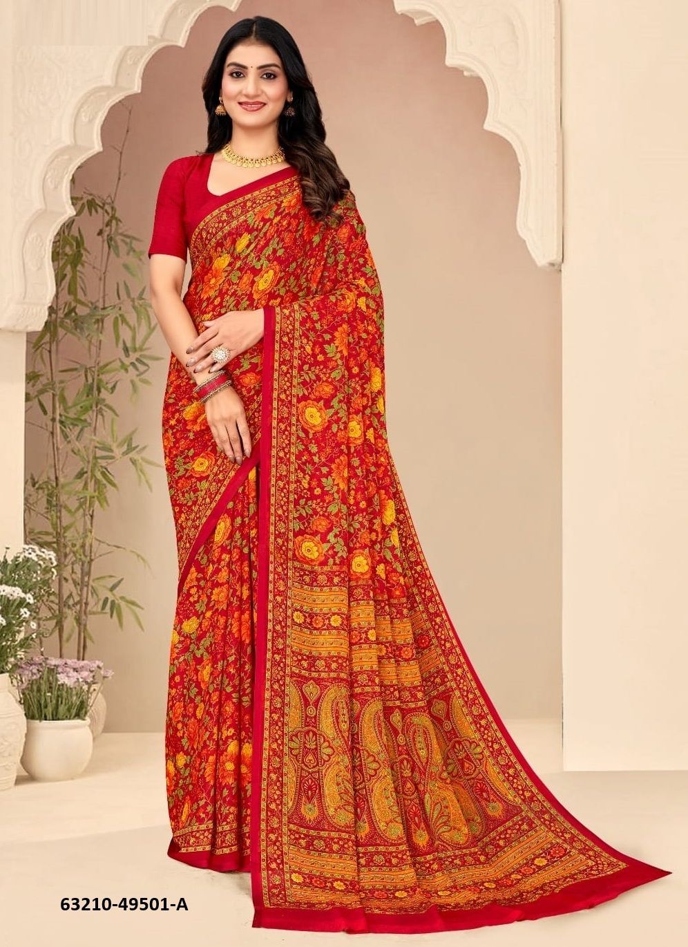 STAR CHIFFON 205 - Catalog # 63210 (Set of 12 Sarees) by Ruchi Sarees STAR CHIFFON 205 - Catalog # 63210 (Set of 12 Sarees) by Ruchi Sarees