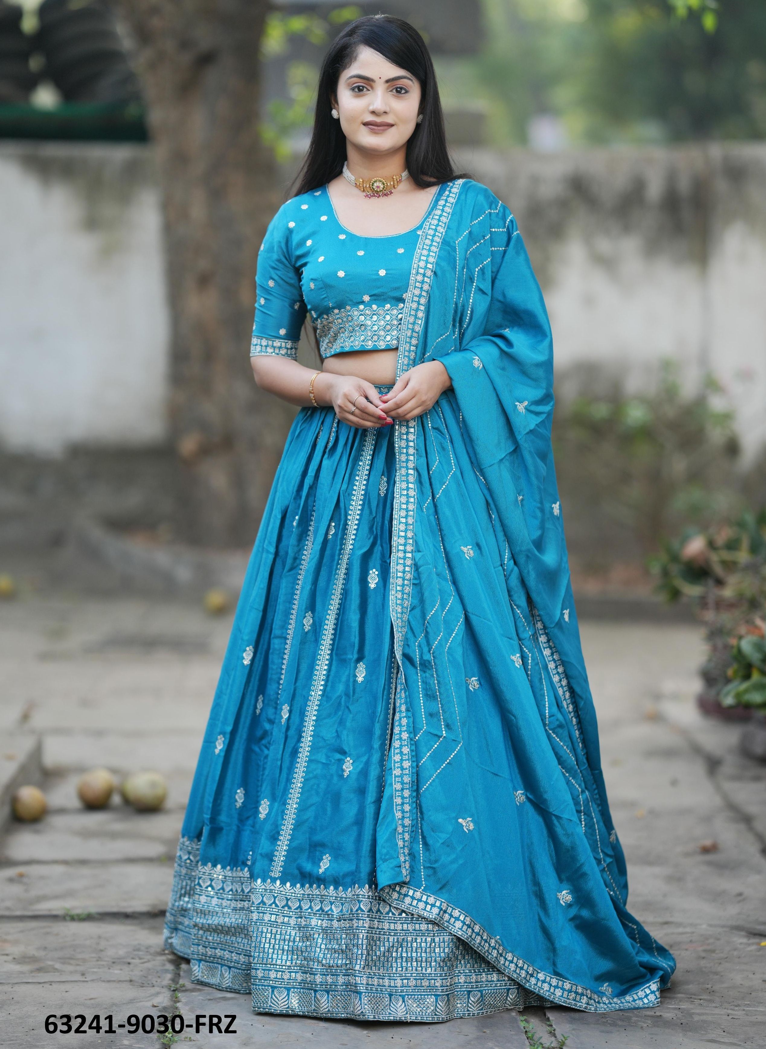 SERIES 9030 - Catalog # 63241 (Set of 2 Semi-Stitched Lehengas) by Raw Lemon SERIES 9030 - Catalog # 63241 (Set of 2 Semi-Stitched Lehengas) by Raw Lemon