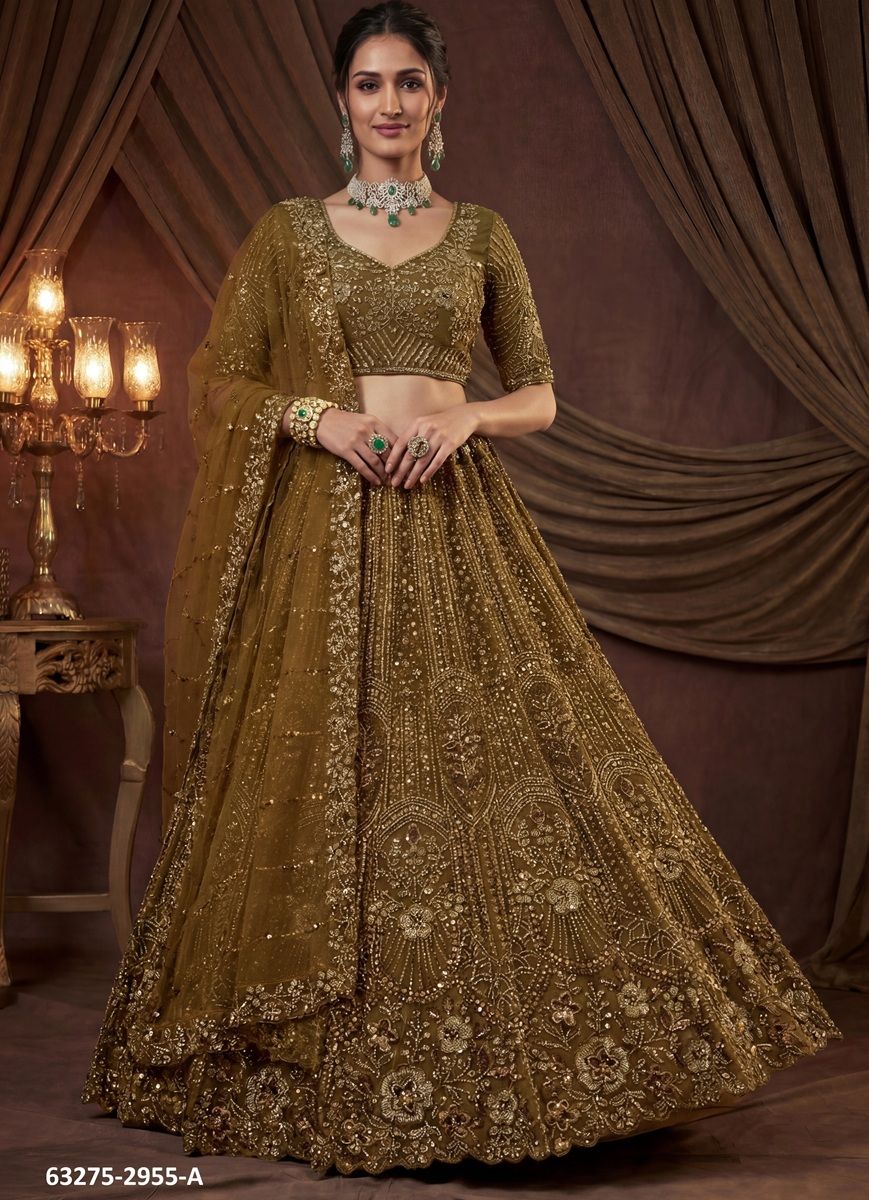 SERIES 2955 - Catalog # 63275 (Set of 2 Semi-Stitched Lehengas) by Raw Lemon SERIES 2955 - Catalog # 63275 (Set of 2 Semi-Stitched Lehengas) by Raw Lemon