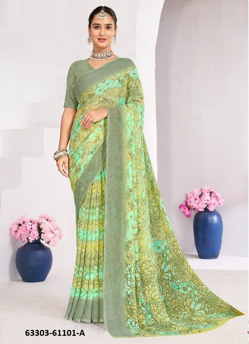 STAR CHIFFON 224 - Catalog # 63303 (Set of 12 Sarees) by Ruchi Sarees STAR CHIFFON 224 - Catalog # 63303 (Set of 12 Sarees) by Ruchi Sarees