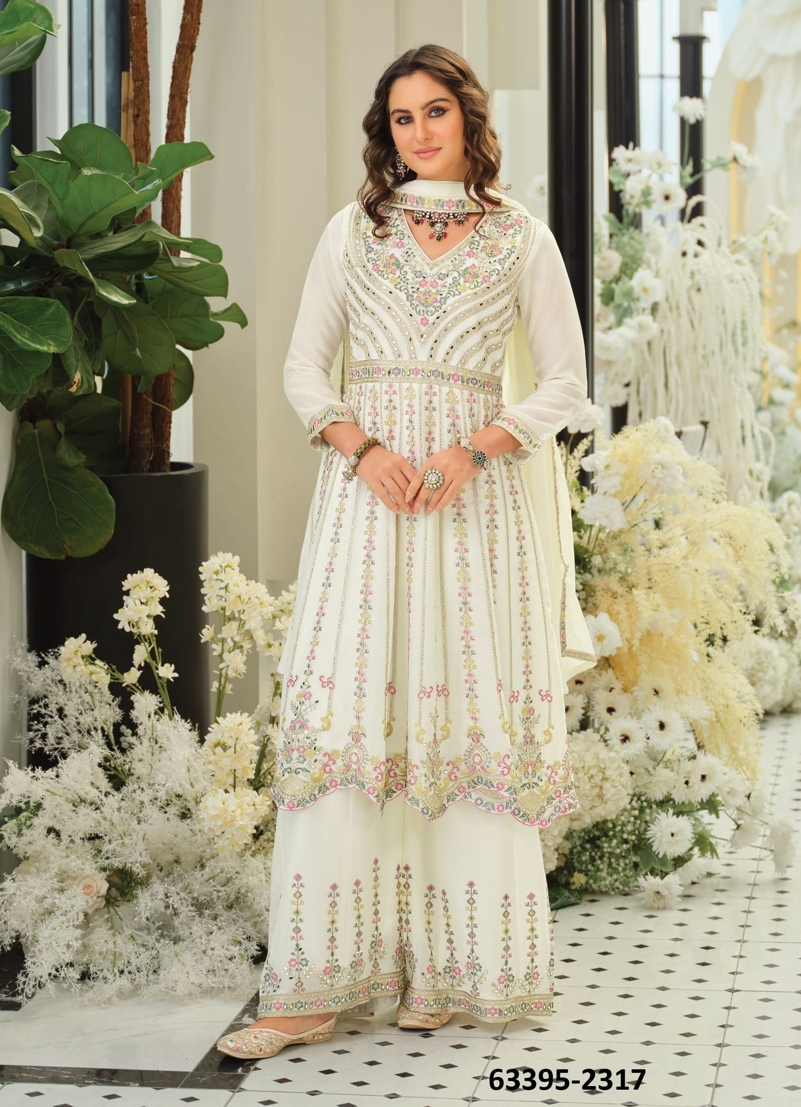 BARBIE 5 - BLACK & WHITE - Catalog # 63395 (Set of 2 Readymade Salwar Suits) by Eba Lifestyle BARBIE 5 - BLACK & WHITE - Catalog # 63395 (Set of 2 Readymade Salwar Suits) by Eba Lifestyle