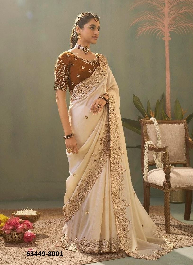 KAASH SILK - Catalog # 63449 (Set of 6 Sarees) by Kira Fashion KAASH SILK - Catalog # 63449 (Set of 6 Sarees) by Kira Fashion