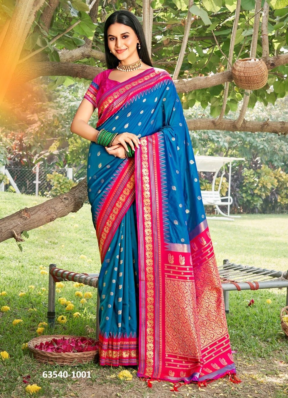 DIVA SILK - Catalog # 63540 (Set of 6 Sarees) by Desi Muse DIVA SILK - Catalog # 63540 (Set of 6 Sarees) by Desi Muse
