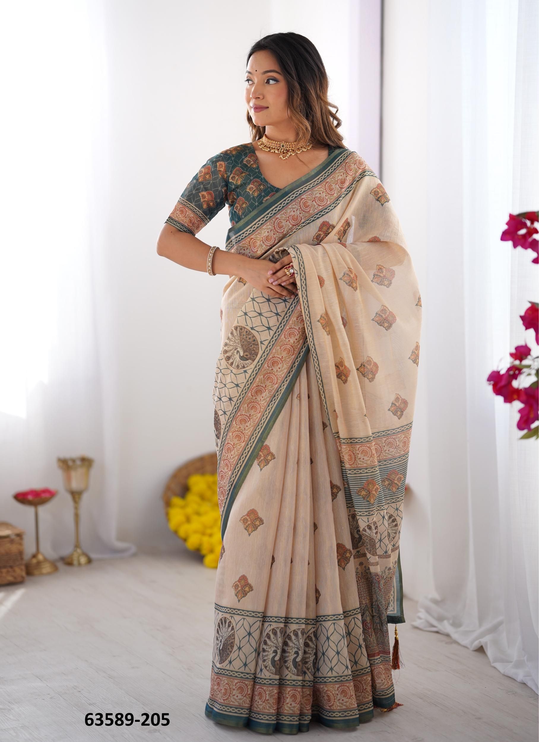 HANDLOOM COTTON SERIES 205-215 - Catalog # 63589 (Set of 11 Sarees) by Semad Styles HANDLOOM COTTON SERIES 205-215 - Catalog # 63589 (Set of 11 Sarees) by Semad Styles