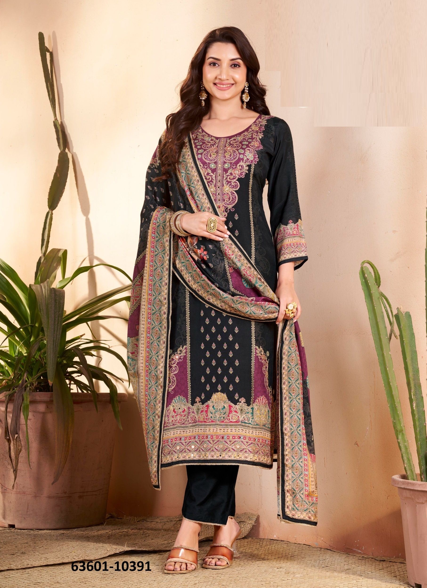 SONAM - Catalog # 63601 (Set of 4 Readymade Salwar Suits) by Rangoon SONAM - Catalog # 63601 (Set of 4 Readymade Salwar Suits) by Rangoon