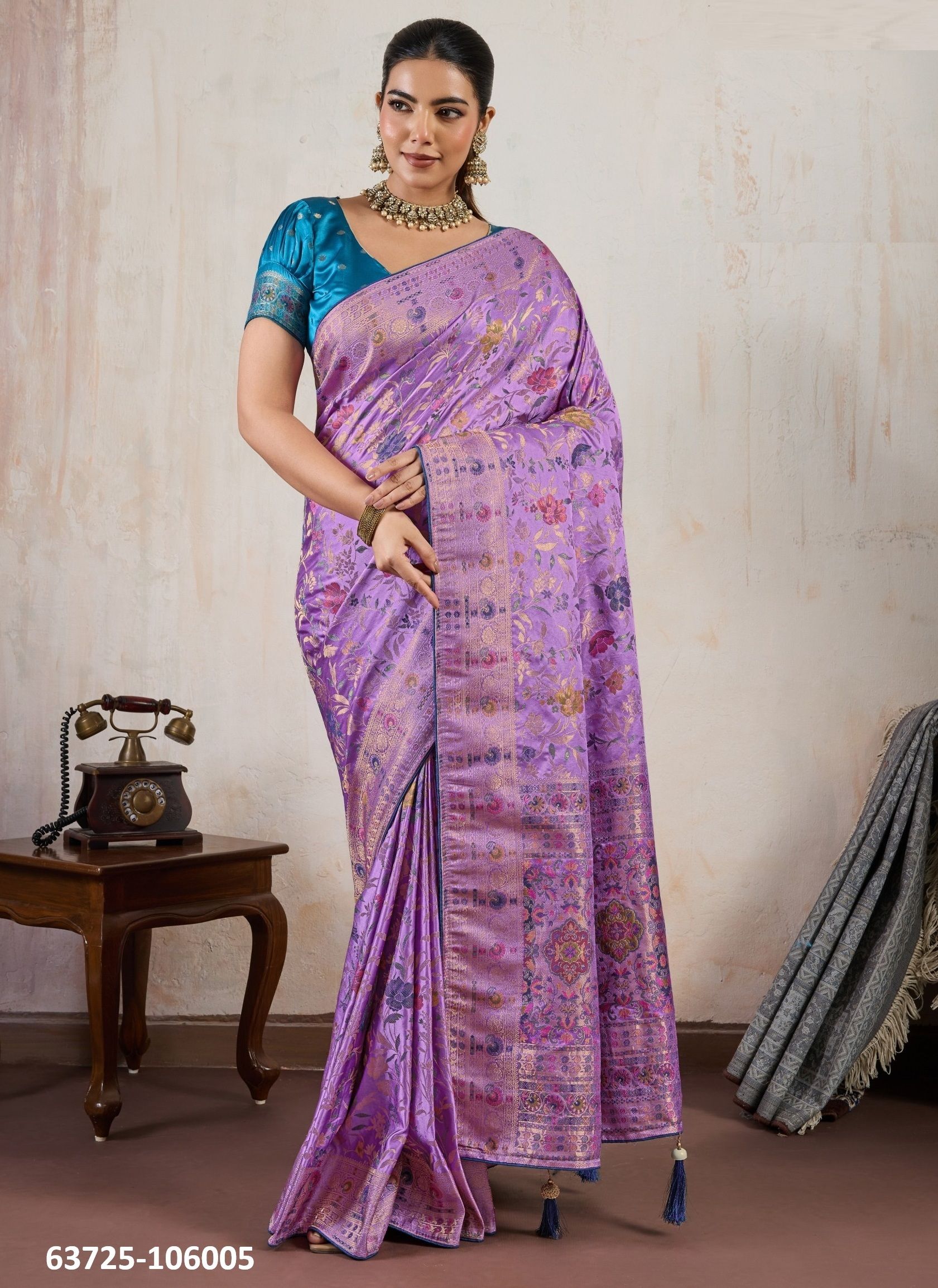 SAMPRADA LUXE - Catalog # 63725 (Set of 3 Sarees) by S-Ethnic Lifestyle SAMPRADA LUXE - Catalog # 63725 (Set of 3 Sarees) by S-Ethnic Lifestyle