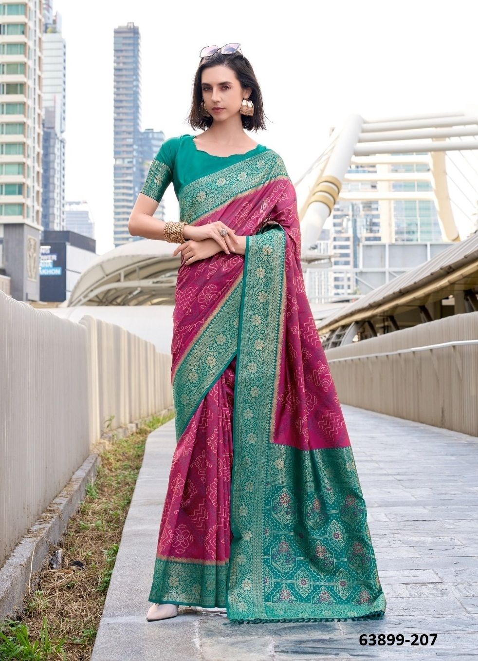 SUGANDH SILK - Catalog # 63899 (Set of 8 Sarees) by Desi Muse