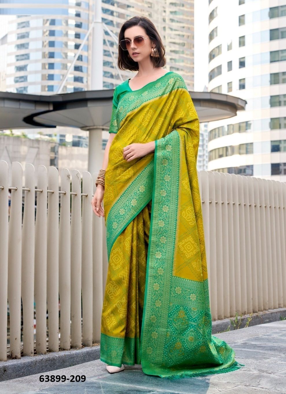 SUGANDH SILK - Catalog # 63899 (Set of 8 Sarees) by Desi Muse
