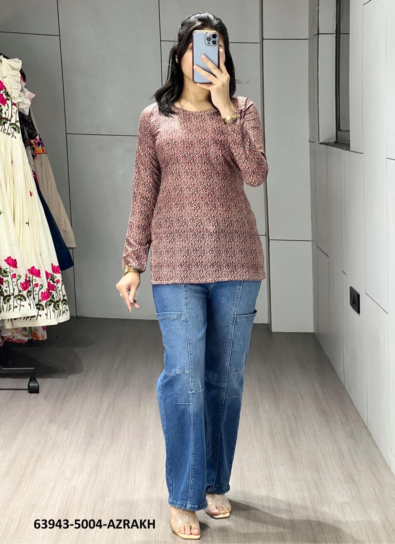 SERIES 5004 - Catalog # 63943 (Set of 7 Readymade Women's Kurtis / Tops) by Tentmen Clothing SERIES 5004 - Catalog # 63943 (Set of 7 Readymade Women's Kurtis / Tops) by Tentmen Clothing