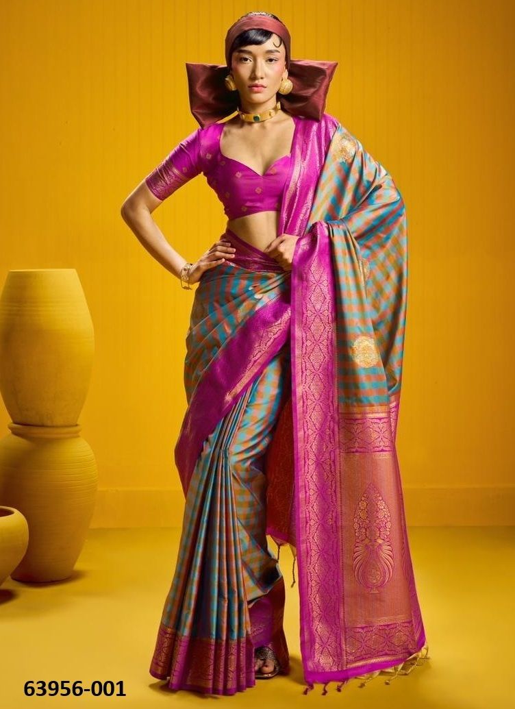 RUBAB - Catalog # 63956 (Set of 6 Sarees) by Rajtex Fabrics RUBAB - Catalog # 63956 (Set of 6 Sarees) by Rajtex Fabrics