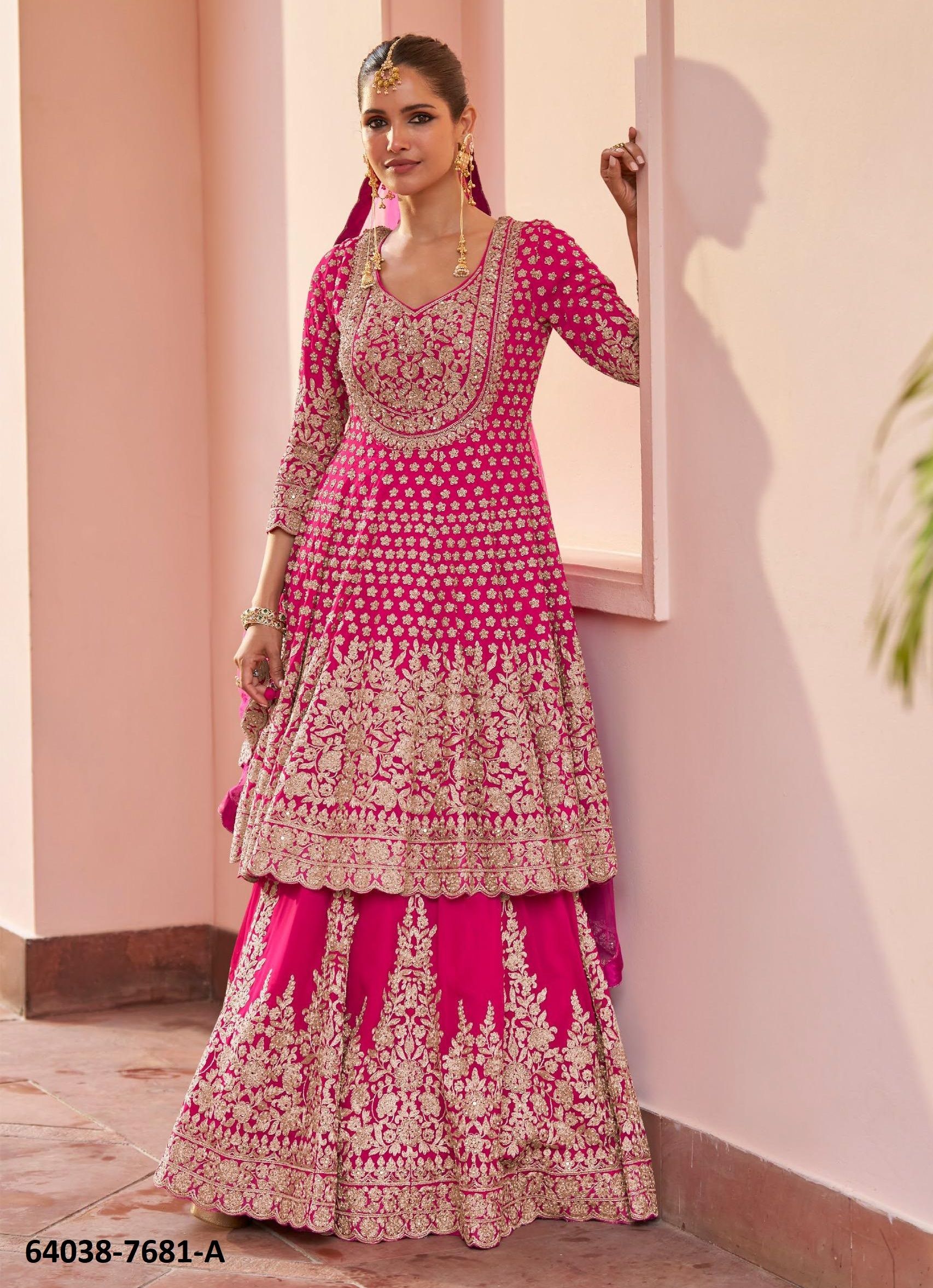 ALIKA - Catalog # 64038 (Set of 4 Readymade Lehengas) by Gulkayra Designer ALIKA - Catalog # 64038 (Set of 4 Readymade Lehengas) by Gulkayra Designer