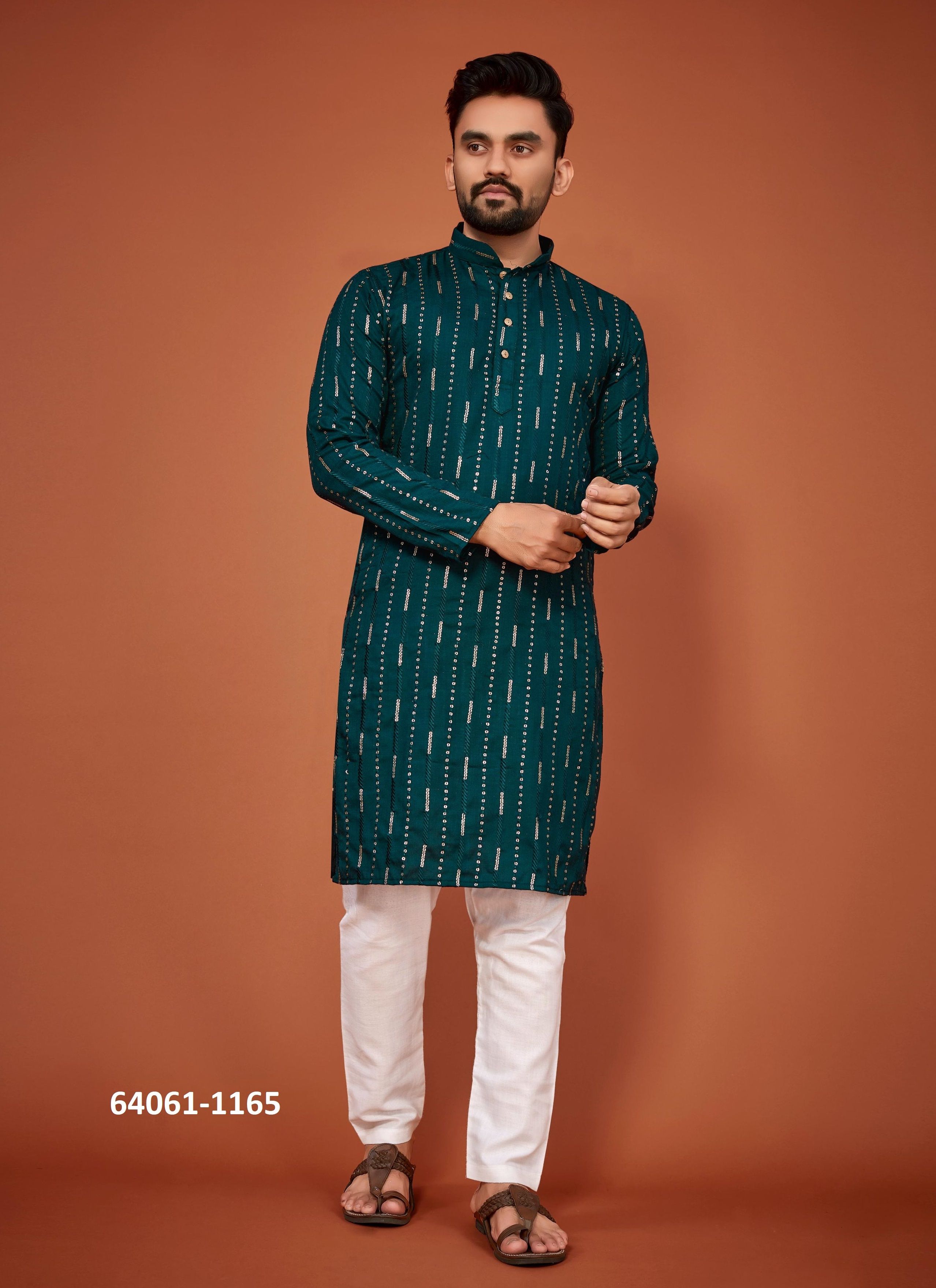 BAZIGAR - Catalog # 64061 (Set of 6 Men's Ethnic Wear) by Amdavadi Fashion BAZIGAR - Catalog # 64061 (Set of 6 Men's Ethnic Wear) by Amdavadi Fashion