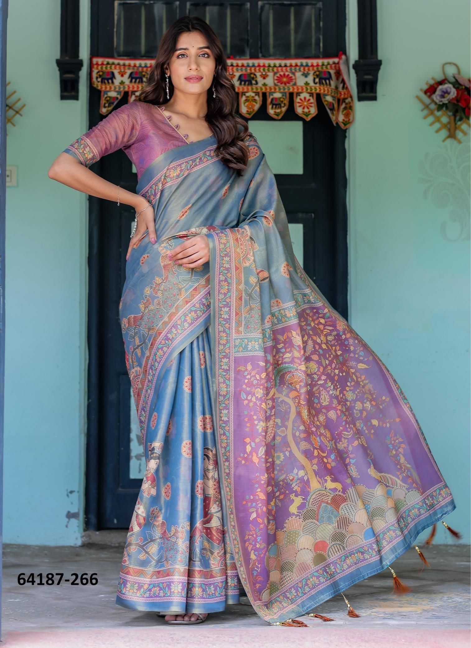 HANDLOOM COTTON SERIES 266-275 - Catalog # 64187 (Set of 10 Sarees) HANDLOOM COTTON SERIES 266-275 - Catalog # 64187 (Set of 10 Sarees)
