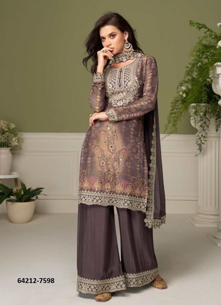 BUSHRA - Catalog # 64212 (Set of 2 Readymade Salwar Suits) BUSHRA - Catalog # 64212 (Set of 2 Readymade Salwar Suits)