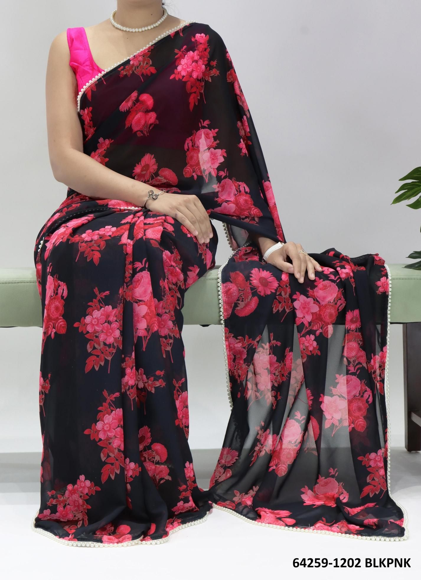 SERIES 1202 - Catalog # 64259 (Set of 4 Sarees) SERIES 1202 - Catalog # 64259 (Set of 4 Sarees)
