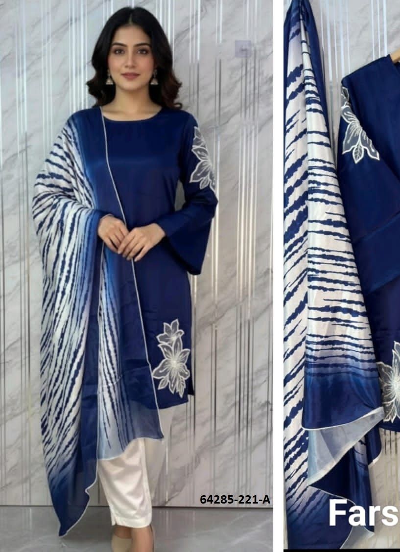 ZAHRA GLAMOUR - Catalog # 64285 (Set of 3 Readymade Salwar Suits) ZAHRA GLAMOUR - Catalog # 64285 (Set of 3 Readymade Salwar Suits)