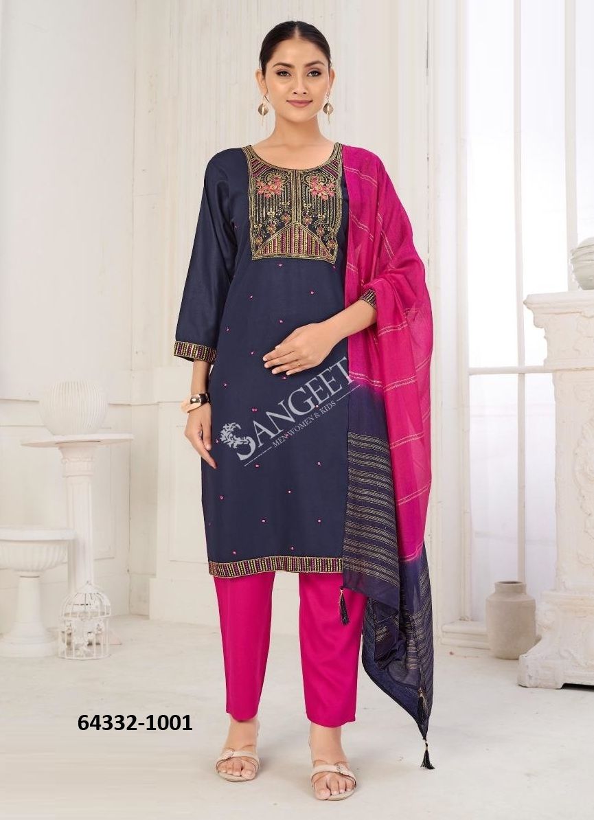MAHIRA 3 - Catalog # 64332 (Set of 6 Readymade Salwar Suits) MAHIRA 3 - Catalog # 64332 (Set of 6 Readymade Salwar Suits)