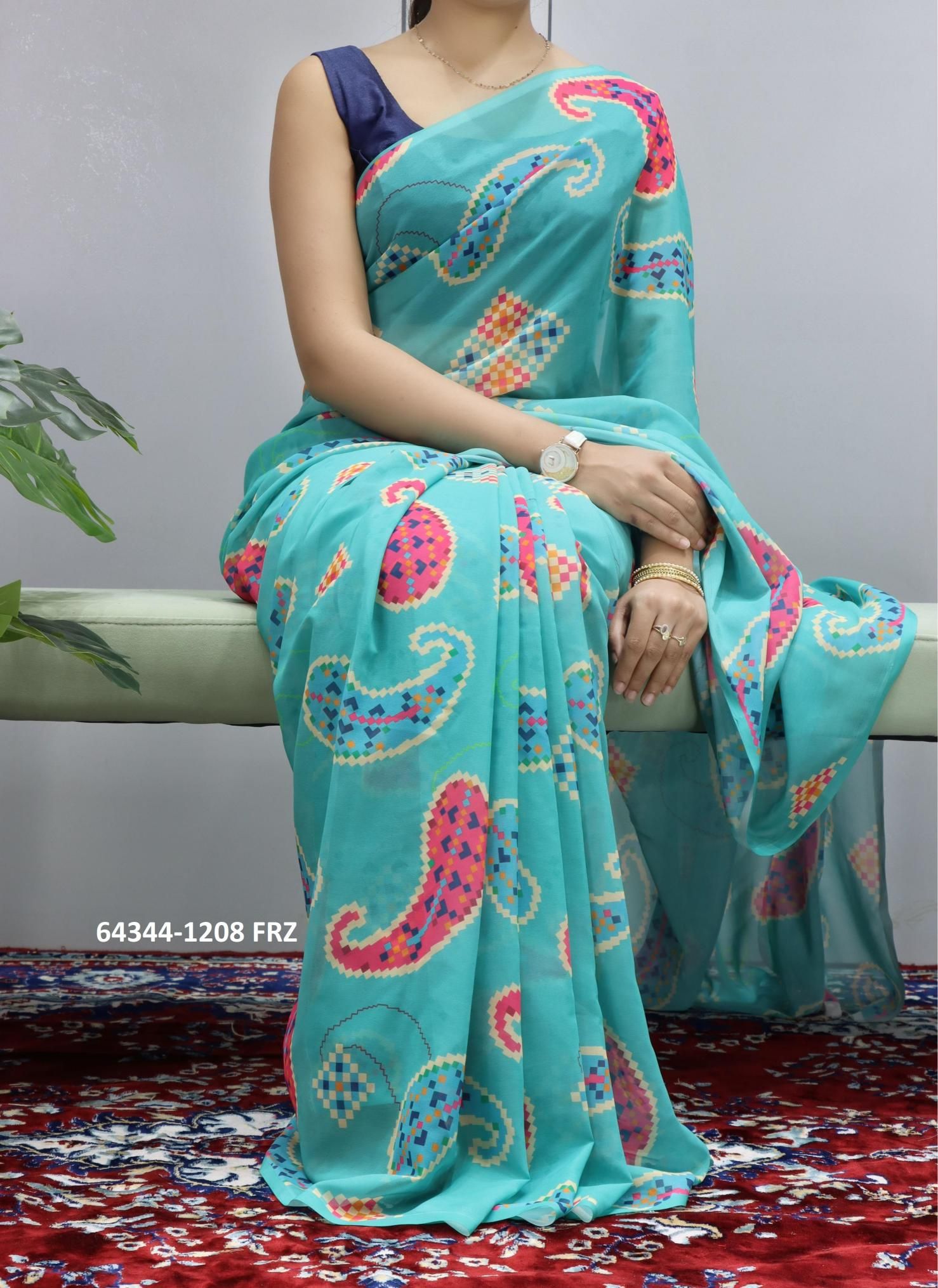 SERIES 1208 - Catalog # 64344 (Set of 3 Sarees) SERIES 1208 - Catalog # 64344 (Set of 3 Sarees)