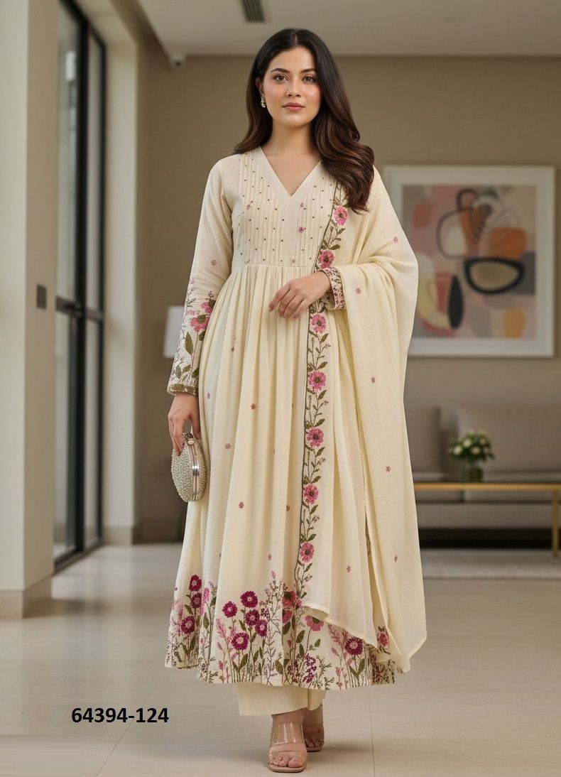 HOF 124 - Catalog # 64394 (Set of 2 Readymade Salwar Suits) HOF 124 - Catalog # 64394 (Set of 2 Readymade Salwar Suits)