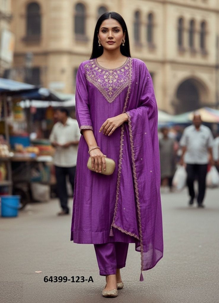 HOF 123 - Catalog # 64399 (Set of 2 Readymade Salwar Suits) HOF 123 - Catalog # 64399 (Set of 2 Readymade Salwar Suits)