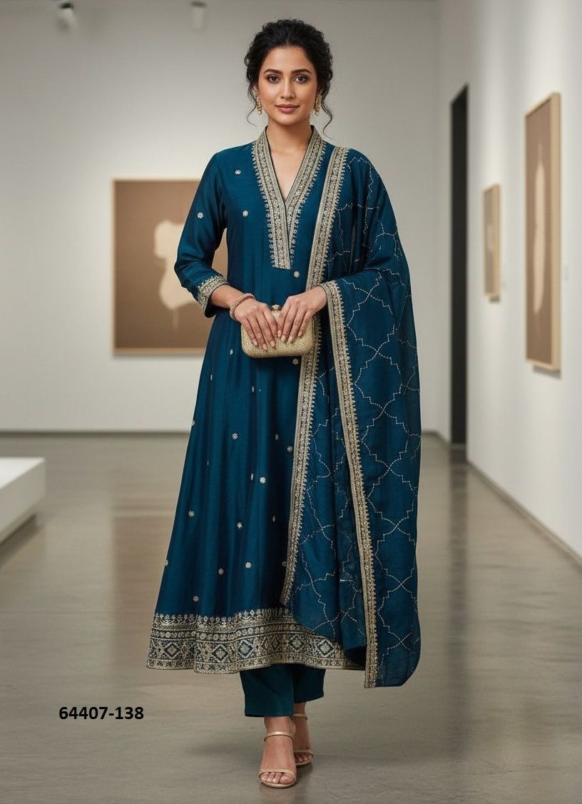 HOF 138 - Catalog # 64407 (Set of 2 Readymade Salwar Suits) HOF 138 - Catalog # 64407 (Set of 2 Readymade Salwar Suits)