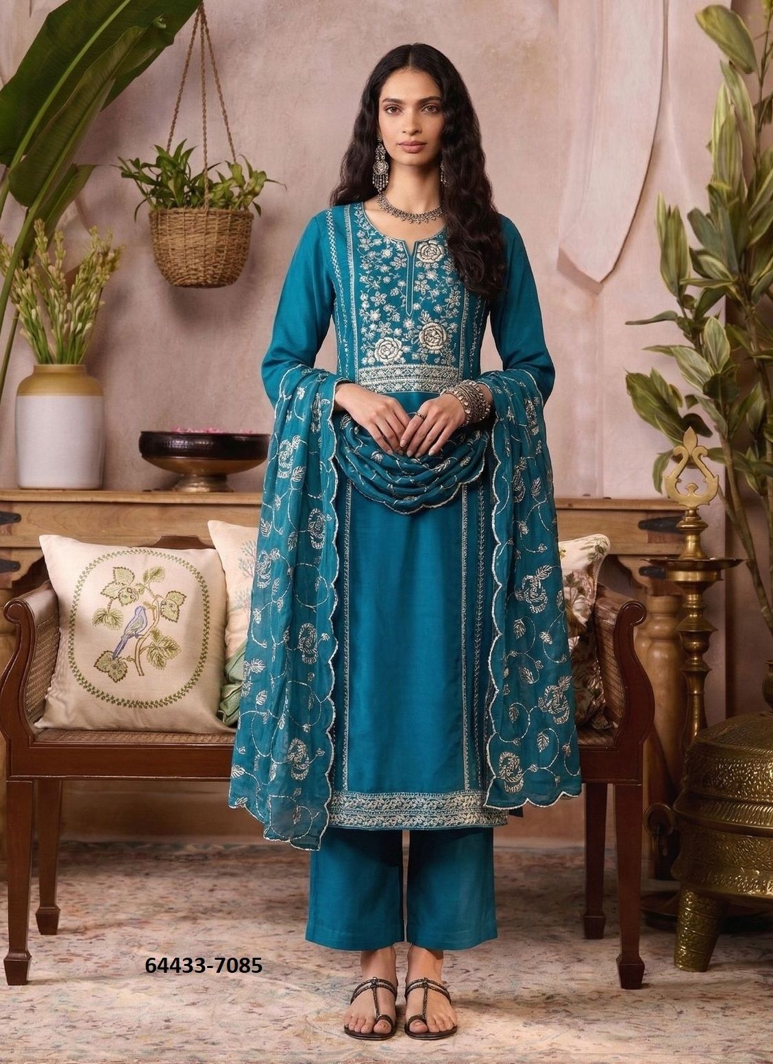 SERIES 7085 - Catalog # 64433 (Set of 4 Readymade Salwar Suits) SERIES 7085 - Catalog # 64433 (Set of 4 Readymade Salwar Suits)