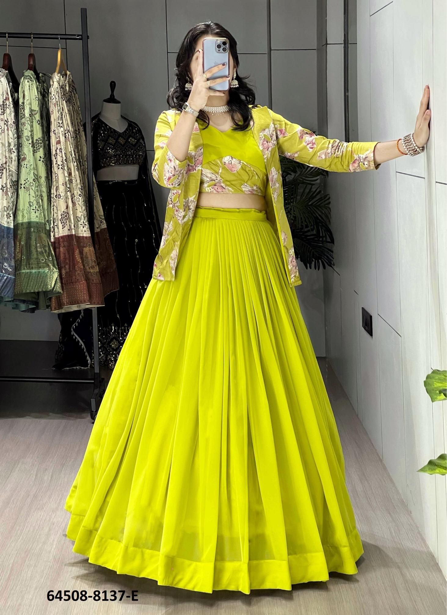 SERIES 8137 - Catalog # 64508 (Set of 7 Readymade Lehengas)
