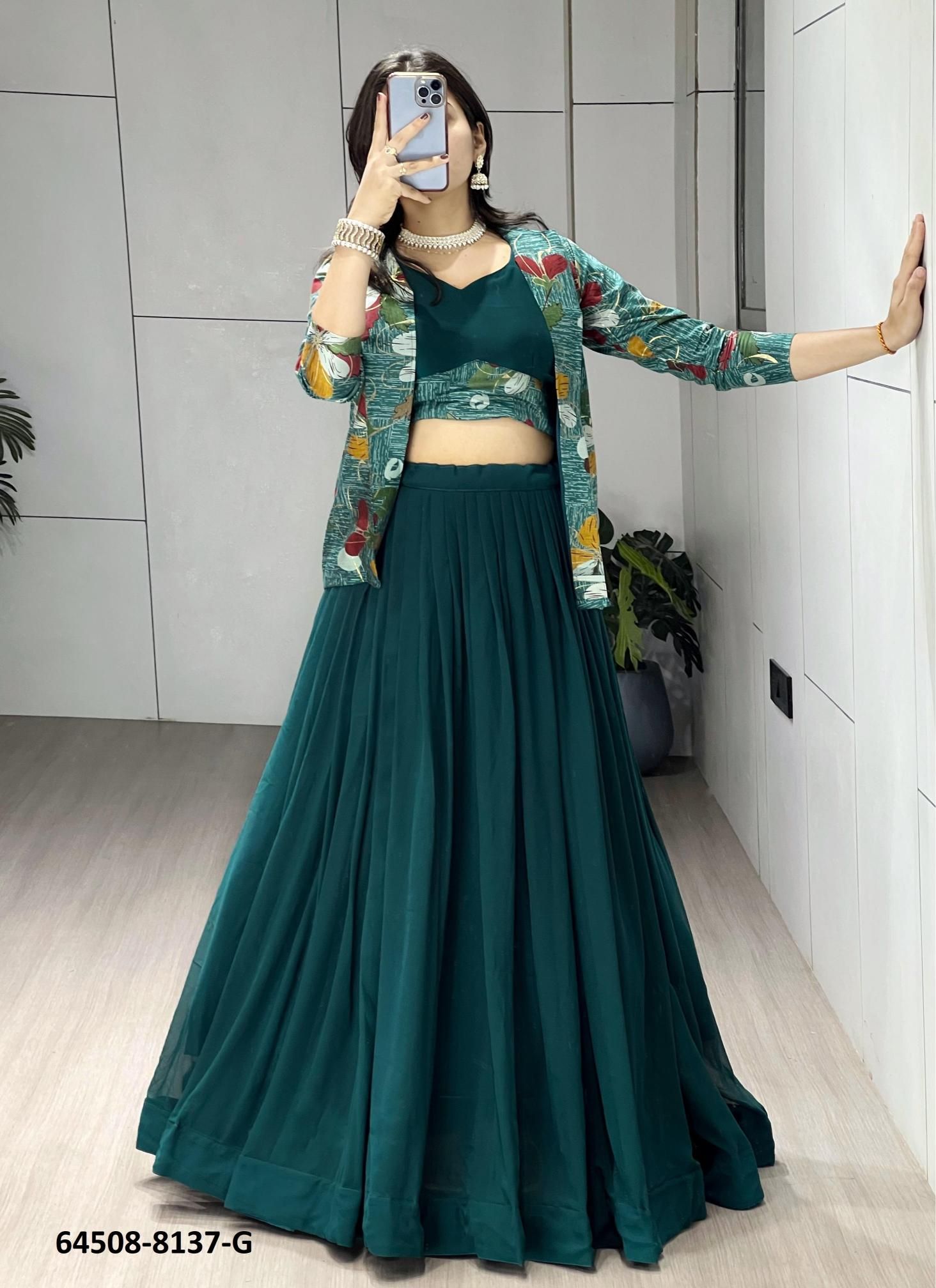 SERIES 8137 - Catalog # 64508 (Set of 7 Readymade Lehengas)