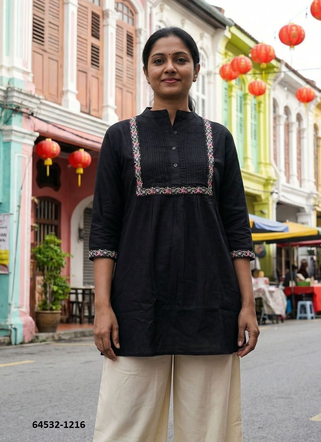 CHARMI 1 - Catalog # 64532 (Set of 6 Readymade Women's Kurtis / Tops) CHARMI 1 - Catalog # 64532 (Set of 6 Readymade Women's Kurtis / Tops)