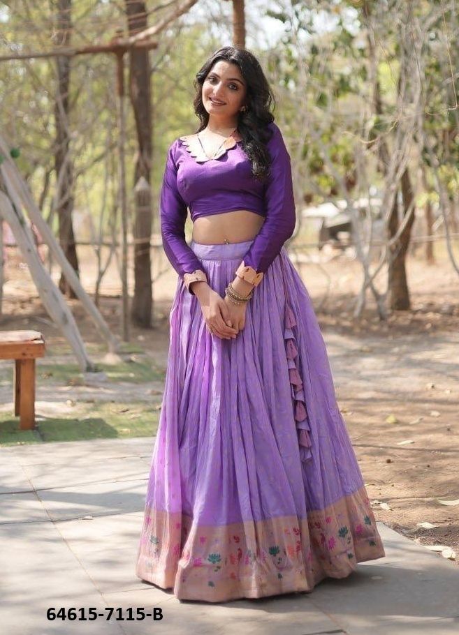 SERIES 7115 - Catalog # 64615 (Set of 2 Readymade Lehengas)
