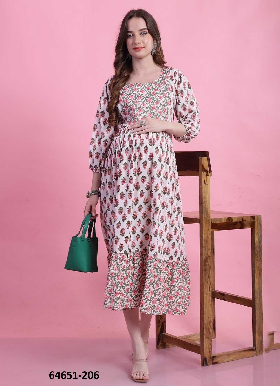 JAIPUR MATERNITY WEAR - Catalog # 64651 (Set of 10 Readymade Women's Kurtis / Tops)