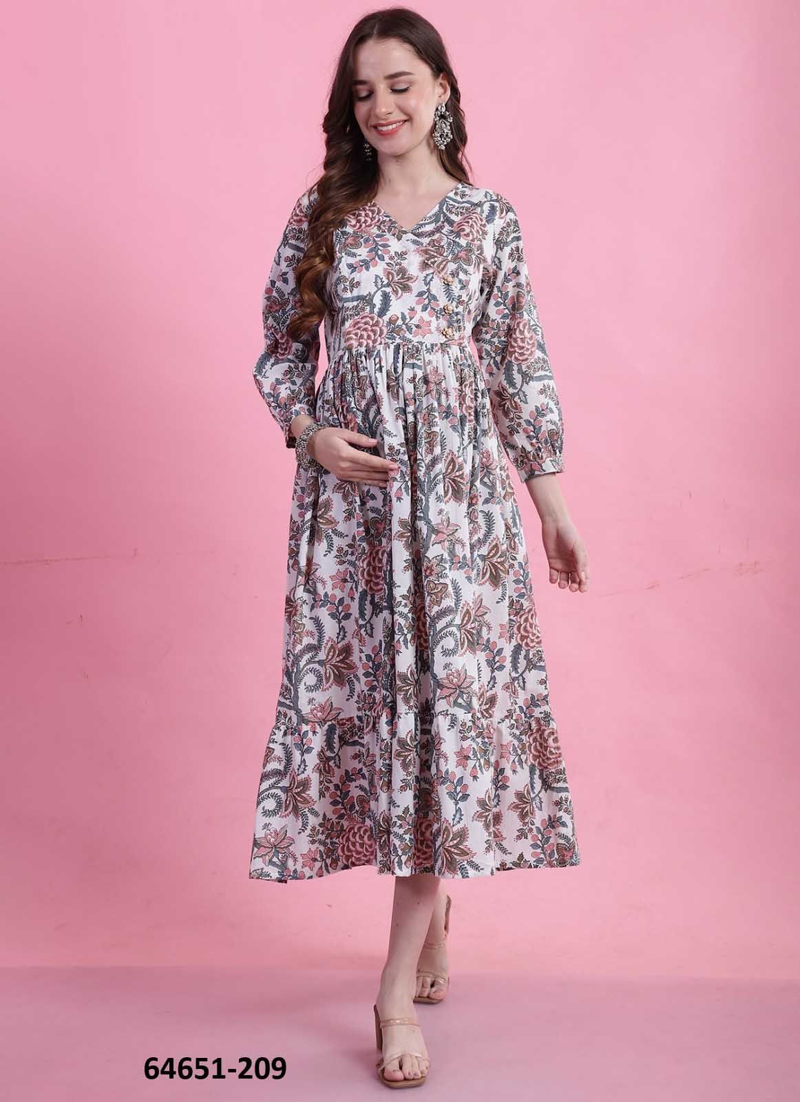 JAIPUR MATERNITY WEAR - Catalog # 64651 (Set of 10 Readymade Women's Kurtis / Tops)