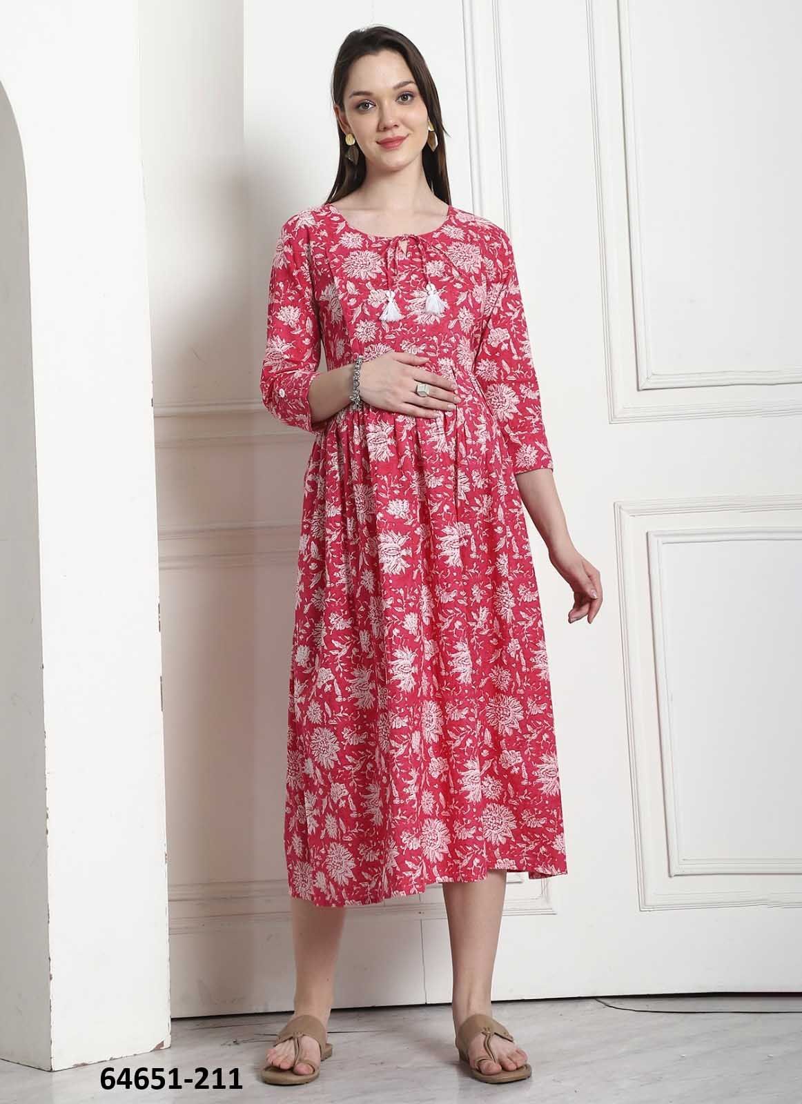 JAIPUR MATERNITY WEAR - Catalog # 64651 (Set of 10 Readymade Women's Kurtis / Tops)
