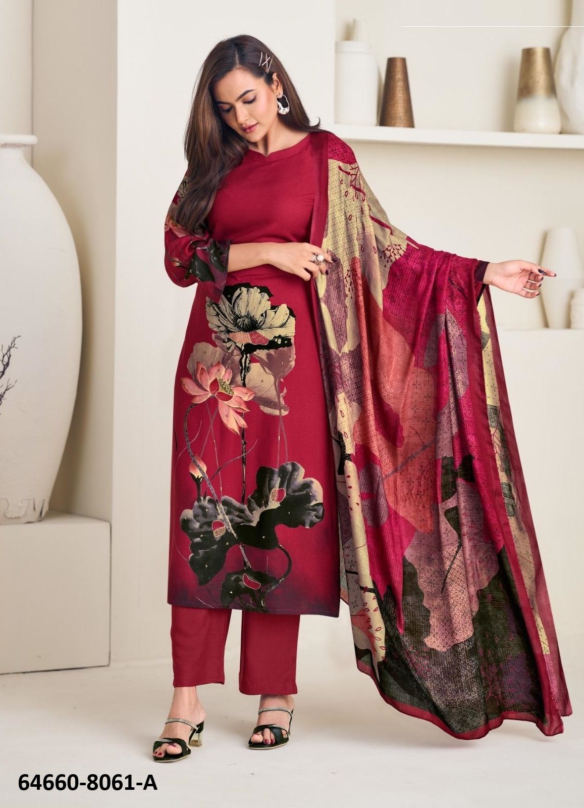 TREASURE 8061 - Catalog # 64660 (Set of 4 Semi-Stitched / Un-Stitched Suits) TREASURE 8061 - Catalog # 64660 (Set of 4 Semi-Stitched / Un-Stitched Suits)