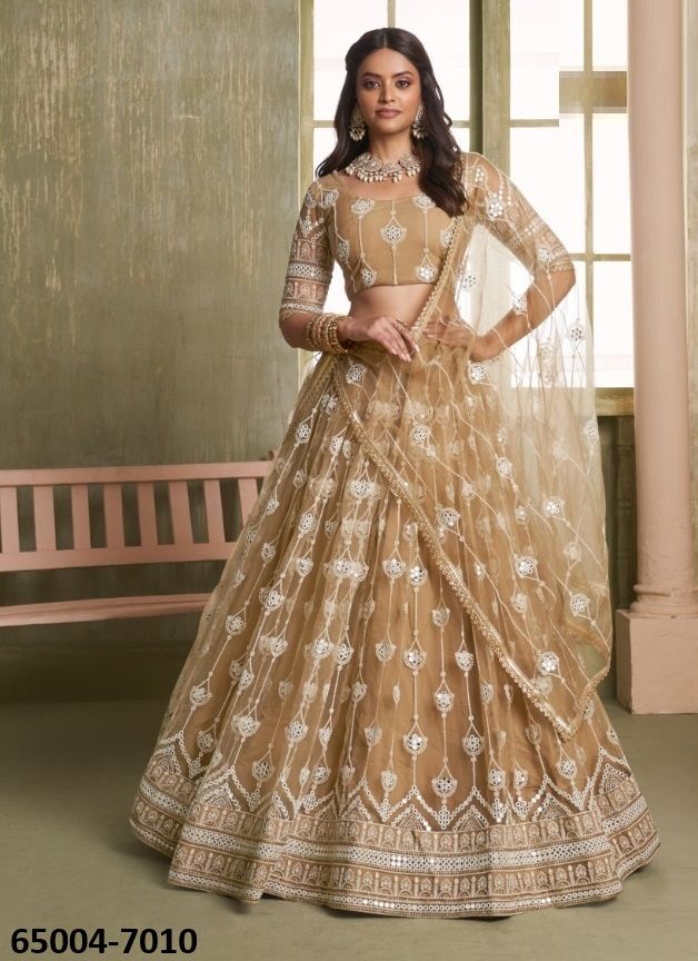 CHANDRAKALA 2 - Catalog # 65004 (Set of 5 Semi-Stitched Lehengas)