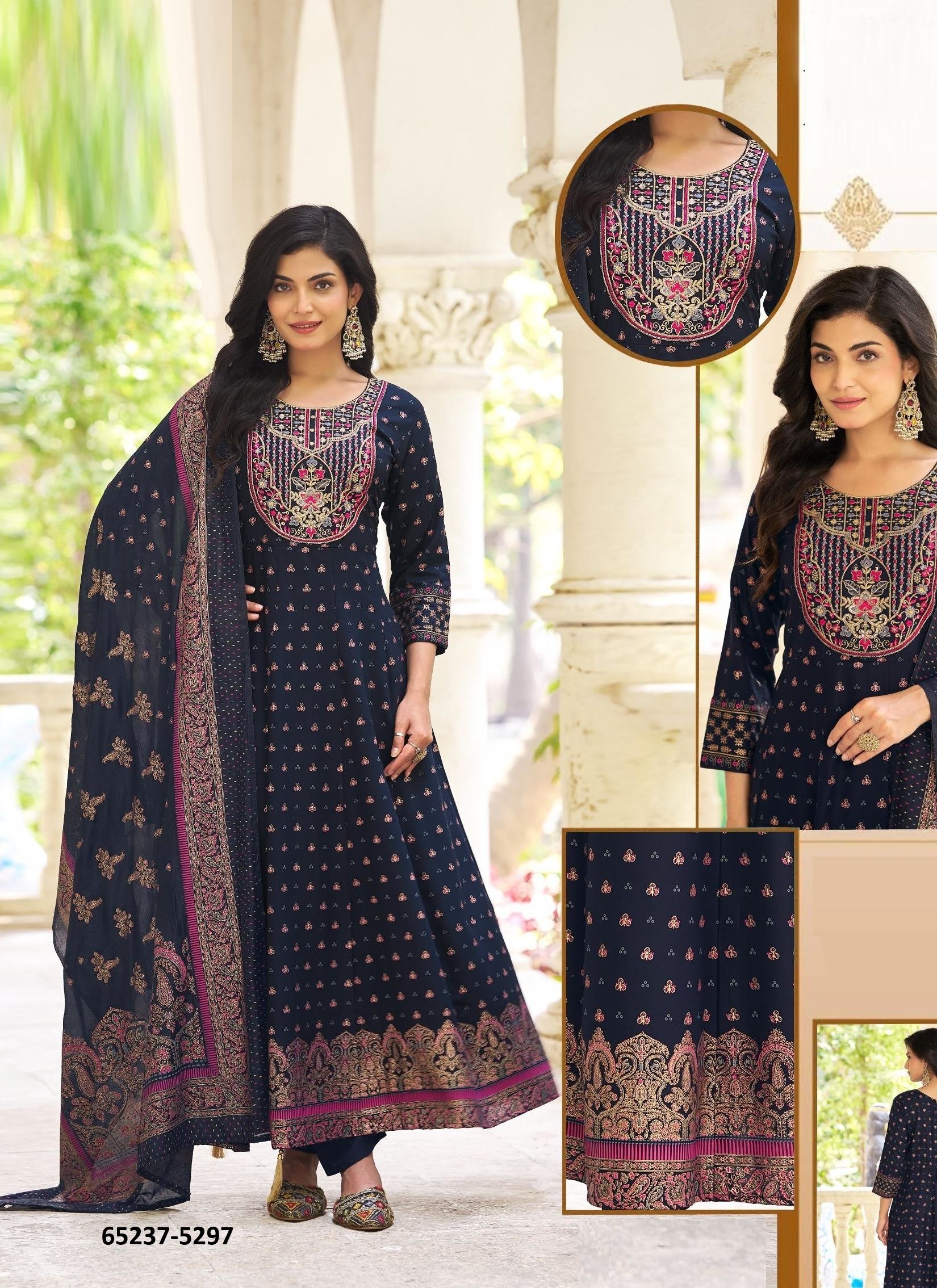 HUMA - Catalog # 65237 (Set of 6 Readymade Salwar Suits) HUMA - Catalog # 65237 (Set of 6 Readymade Salwar Suits)