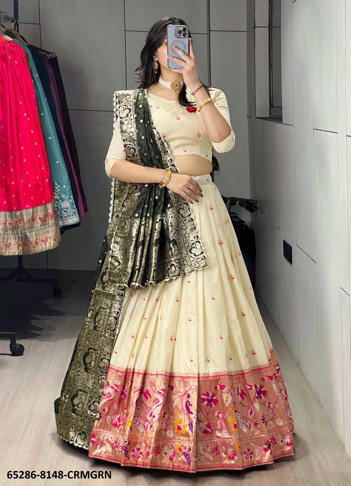 SERIES 8148 - Catalog # 65286 (Set of 4 Semi-Stitched Lehengas) SERIES 8148 - Catalog # 65286 (Set of 4 Semi-Stitched Lehengas)