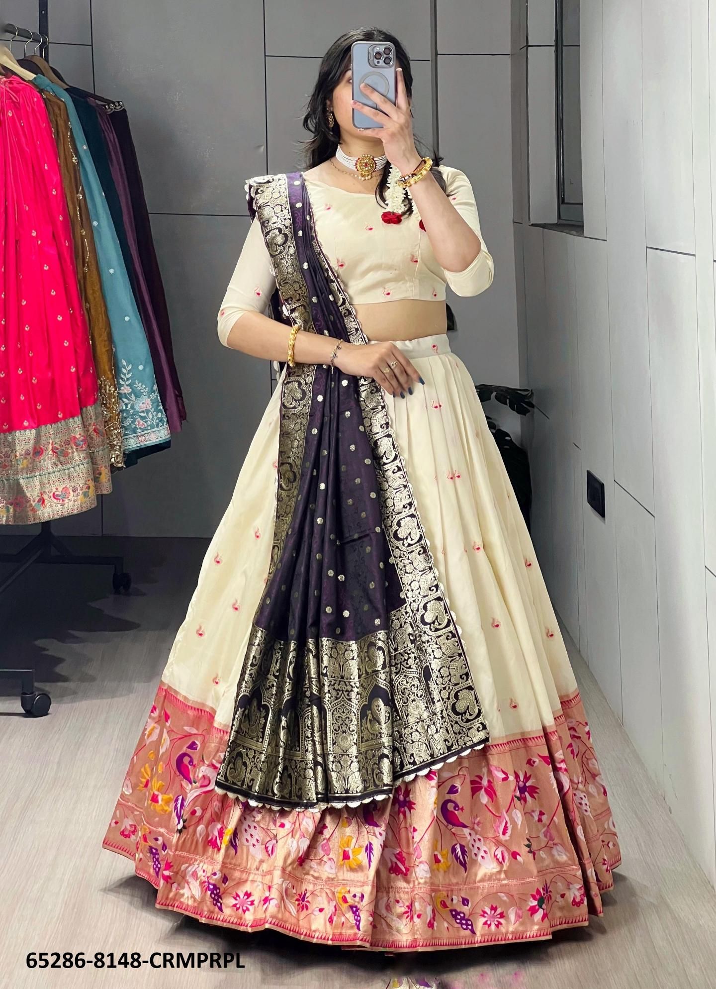 SERIES 8148 - Catalog # 65286 (Set of 4 Semi-Stitched Lehengas) SERIES 8148 - Catalog # 65286 (Set of 4 Semi-Stitched Lehengas)