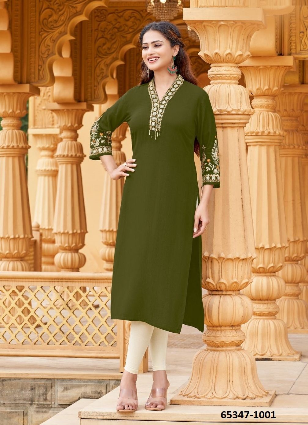 LADLEE 2 - Catalog # 65347 (Set of 6 Readymade Women's Kurtis / Tops) LADLEE 2 - Catalog # 65347 (Set of 6 Readymade Women's Kurtis / Tops)